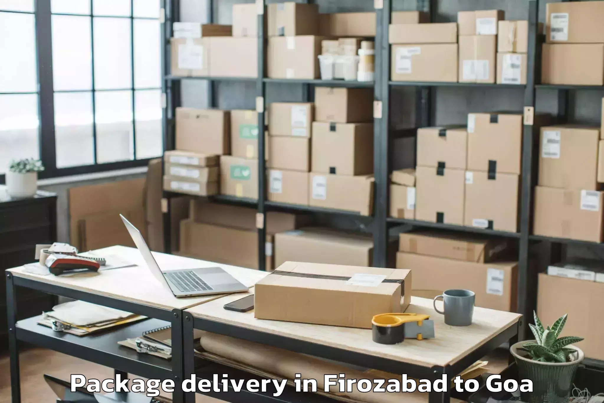 Professional Firozabad to Morjim Package Delivery